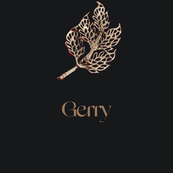 Vintage Gerry leaf brooch - Picture 2 of 2